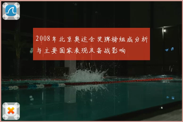 2008年北京奥运会奖牌榜组成分析与主要国家表现及备战影响